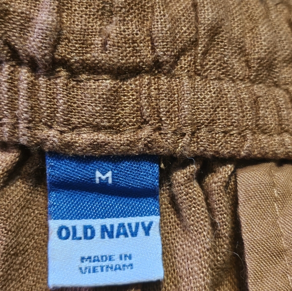 Old Navy High Waisted Linen Blend Crop Pants Sisal Size M - Picture 11 of 14